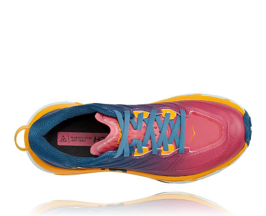 Hoka One One Spor Ayakkabı Kadın Mavi - Mafate Speed 3 - TY5964783